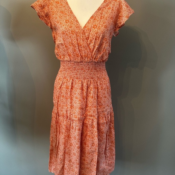 parker miley Dresses & Skirts - Floral Orange Parker Miley 100% cotton Dress